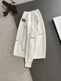 Dior Couple New Embroidered Logo Round Neck Sweater
