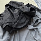 Prada Classic Splicing Hooded Jacket Coat