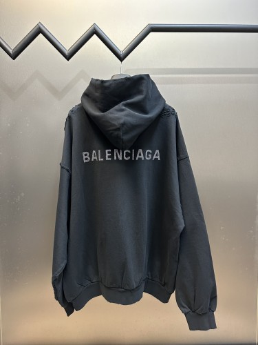 Balenciaga New Hot Drilled Hole Hoodie Couple Casual Oversize Sportswear