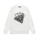 Prada Classic Overlapping Letter Triangle Logo Graffiti Printed Sportswear Unisex Versatile Loose Hoodie