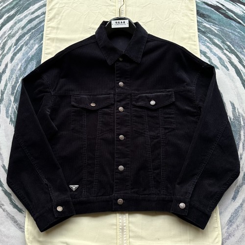Prada New Fashion Corduroy Casual Jacket