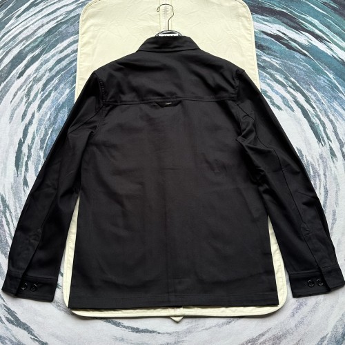 Louis Vuitton New Black Fleece Logo Long Sleeve Shirt