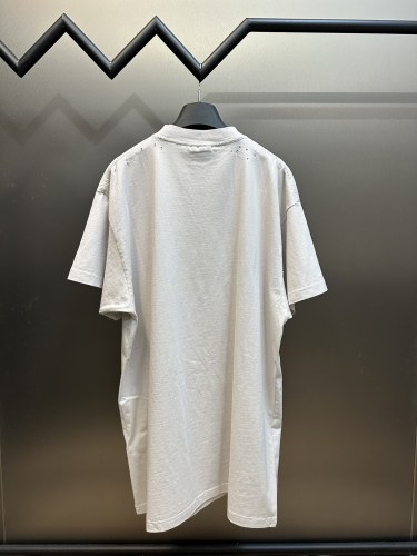 Balenciaga New Crack Logo Printed Short Sleeve Couple Loose Casual T-shirt