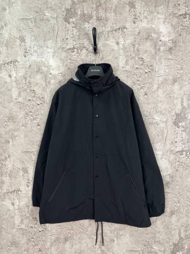 Balenciaga Couple Classic Logo Letter Printed Zipper Hoodie Jacket