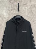 Balenciaga Couple Classic Logo Printed Drawstring Hoodie Jacket