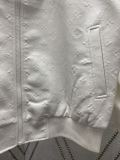 Louis Vuitton Fashion New Logo Splicing Waist Leather Jacket