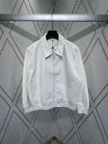 Louis Vuitton Fashion New Logo Splicing Waist Leather Jacket