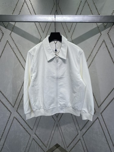 Louis Vuitton Fashion New Logo Splicing Waist Leather Jacket