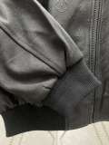 Louis Vuitton Fashion New Logo Splicing Waist Leather Jacket