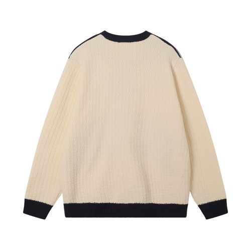 Dior Tears Logo Jacquard Round Neck Casual College Style Sweater