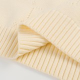 Gucci New Couple GG Hollow Pattern Color Contrasting Round Neck Sweater