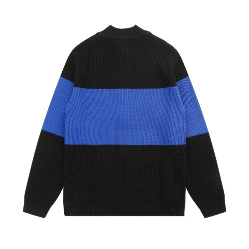 Gucci Classic Couple Trefoil Embroidered Splicing Wool Zipper Jacket