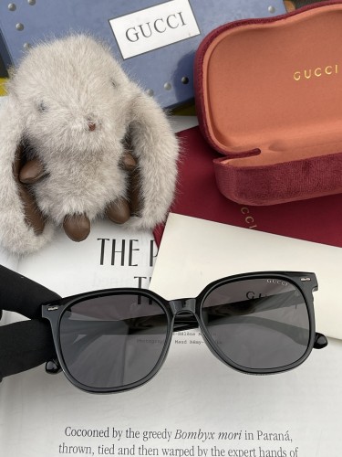 Gucci New Couple Fashion Round Frame Sunglasses Versatile Sunglasses