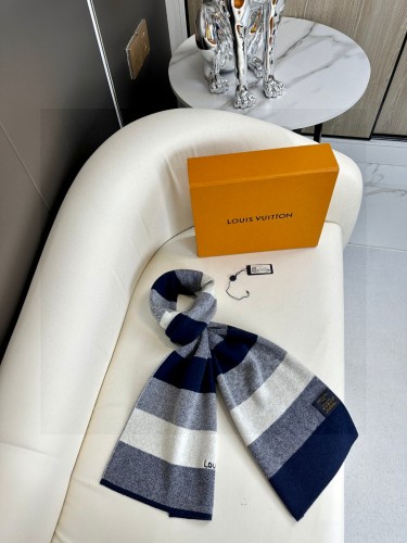 Louis Vuitton Unisex Classic Striped Knitted Cashmere Tassel Scarf Size: 32 * 180cm