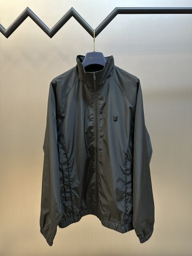 Givenchy Fashion Metal 4G Logo Zipper Windbreaker Jacket Couple Casual Coat