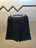 Louis Vuitton Fashion Checkered Jacquard Pattern Towel Cloth Shorts