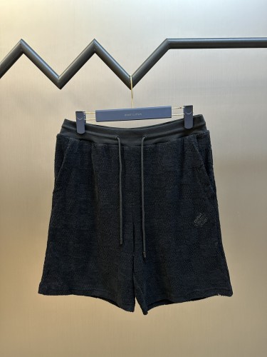 Louis Vuitton Fashion Checkered Jacquard Pattern Towel Cloth Shorts
