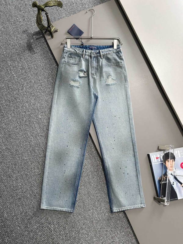 Louis Vuitton Classic Versatile Casual Straight Pants