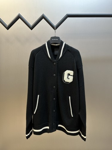 Givenchy Fashion Knitted Casual Baseball Jacket