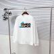 Dior High Street Dinosaur Logo Print Versatile Round Neck Hoodie