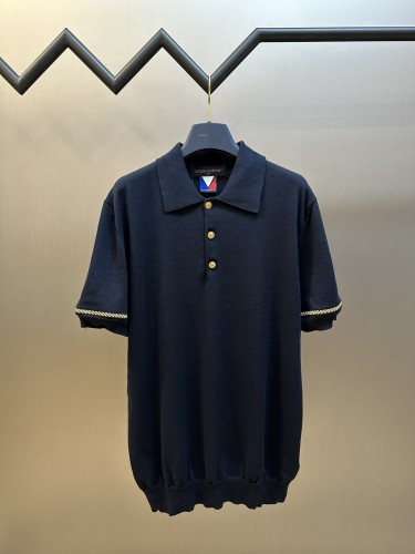 Louis Vuitton Fashion Phnom Penh Embroidered Wool Polo Shirt