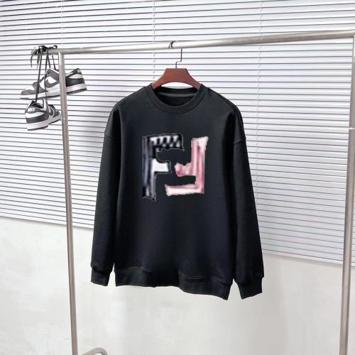 Fendi High Street FF Printed Casual Round Neck Hoodie