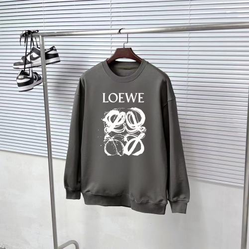 Loewe Fashion Logo Printed Hoodie Couple Casual Round Neck Sweatshirt