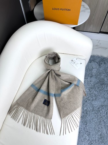Louis Vuitton Classic Elegant Embroidered Logo Cashmere Tassel Scarf Size: 35 * 180cm