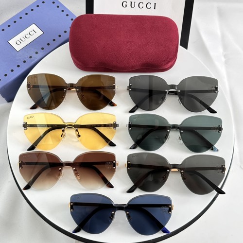 Gucci Fashion Polarized Sunglasses Versatile Slimming Toad Mirror Size：136-0-145