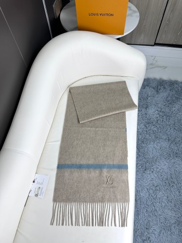 Louis Vuitton Classic Elegant Embroidered Logo Cashmere Tassel Scarf Size: 35 * 180cm
