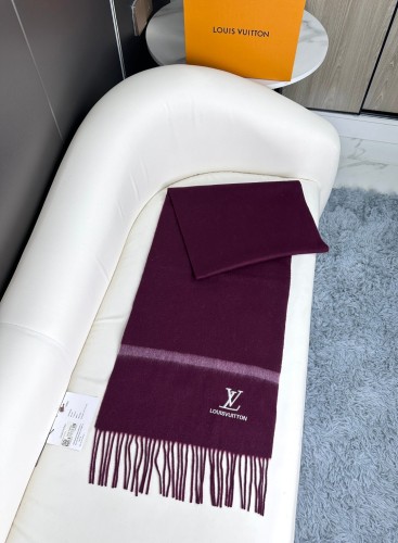 Louis Vuitton Classic Elegant Embroidered Logo Cashmere Tassel Scarf Size: 35 * 180cm
