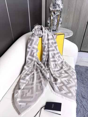 Fendi Unisex Classic FF Double sided Jacquard Scarf Size: 140 * 140 cm