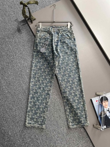 Chrome Hearts Classic Full Cross Pants Couple Versatile Casual Straight Pants