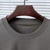 Dior High Street Dinosaur Logo Print Versatile Round Neck Hoodie
