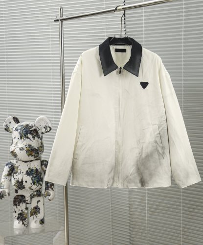 Prada Fashion New Triangle Logo Vintage Short Jacket
