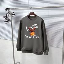 Louis Vuitton Fashion Street Bat Logo Printed Sweatshirt Unisex Casual Round Neck Sweatshirt