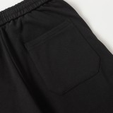 Balenciaga New Cola Graffiti Embroidery Straight Tube Couple Color Contrasting Casual Sports Pants