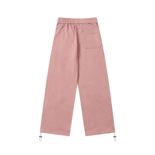 Balenciaga New Cola Graffiti Embroidery Straight Tube Couple Color Contrasting Casual Sports Pants