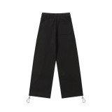 Balenciaga New Cola Graffiti Embroidery Straight Tube Couple Color Contrasting Casual Sports Pants