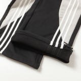 Balenciaga New Cola Graffiti Embroidery Straight Tube Couple Color Contrasting Casual Sports Pants