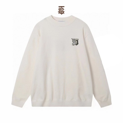 Burberry New Embroidered Logo Casual Versatile Half High Collar Wool Sweater
