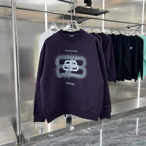 Balenciaga Street 3D silicone hot stamping round neck hoodie Unisex fashionable casual sportswear