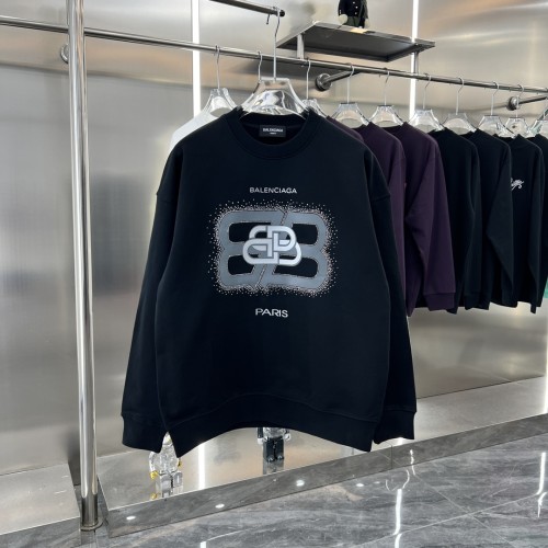 Balenciaga Street 3D silicone hot stamping round neck hoodie Unisex fashionable casual sportswear