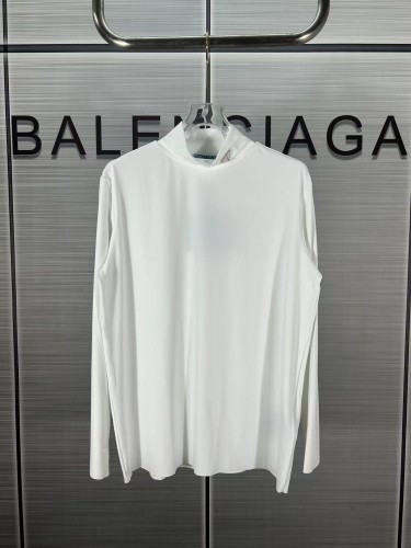 Prada New High Neck Base Long Sleeve Tee Couple Loose and Versatile Long Sleeve