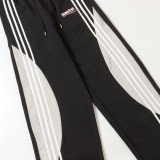 Balenciaga New Cola Graffiti Embroidery Straight Tube Couple Color Contrasting Casual Sports Pants
