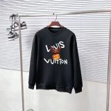 Louis Vuitton Fashion Street Bat Logo Printed Sweatshirt Unisex Casual Round Neck Sweatshirt