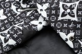 Louis Vuitton Classic Full Logo Printed Hooded Zipper Jacket