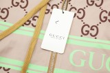 Gucci Classic Full Double G Printed Splicing Hooded Zipper Jacket