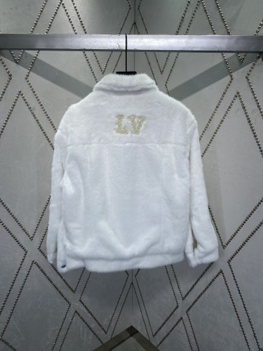 Louis Vuitton Fashion New Pearl Logo Mink Fur Coat