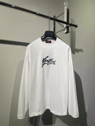 Gucci Unisex Fashion Graffiti Signature Casual Long Sleeve T-shirt